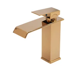 Torneira Cascata – Monocomando – Aço Inox Dourado QSM-J3011